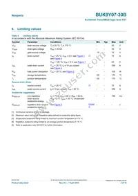 BUK9Y07-30B Datasheet Page 3