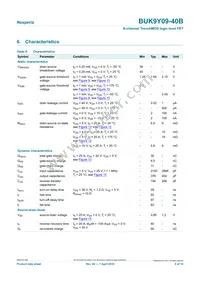 BUK9Y09-40B Datasheet Page 6