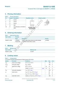 BUK9Y12-100E Datasheet Page 2