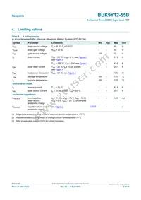 BUK9Y12-55B Datasheet Page 3