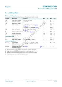 BUK9Y22-30B Datasheet Page 3