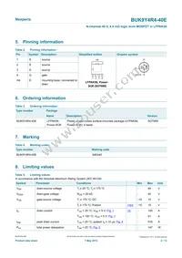 BUK9Y4R4-40E Datasheet Page 2