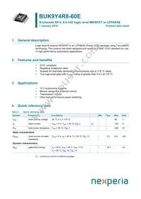 BUK9Y4R8-60E Datasheet Cover