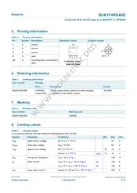 BUK9Y4R8-60E Datasheet Page 2