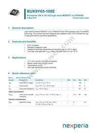 BUK9Y65-100E Datasheet Cover