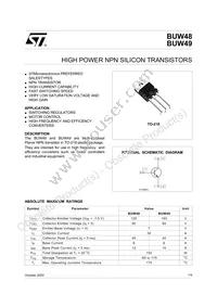 BUW48 Datasheet Cover