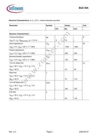 BUZ30A Datasheet Page 3