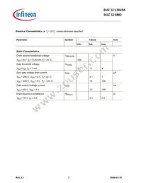 BUZ32 E3045A Datasheet Page 2