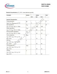 BUZ32 E3045A Datasheet Page 3