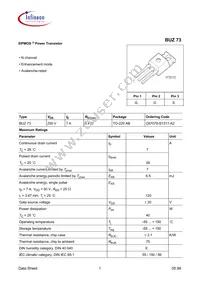 BUZ73E3046XK Datasheet Cover