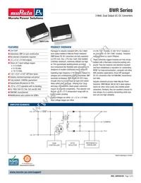 BWR-15/85-D5-C Datasheet Cover