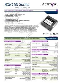 BXB150-48S12FHT Datasheet Cover