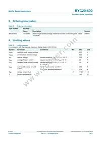 BYC20-600 Datasheet Page 2