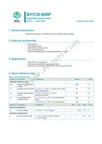 BYC30-600P Datasheet Cover