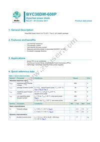 BYC30DW-600PQ Datasheet Cover