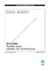 BYC5-600 Datasheet Cover