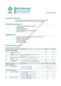 BYC58X-600 Datasheet Cover