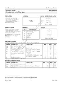 BYC5B-600 Datasheet Page 2