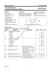 BYD37M Datasheet Page 2