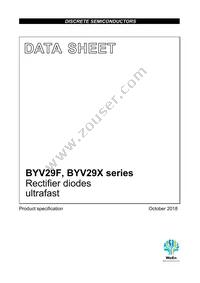 BYV29X-500 Datasheet Cover