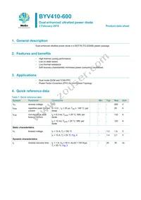 BYV410-600 Datasheet Cover