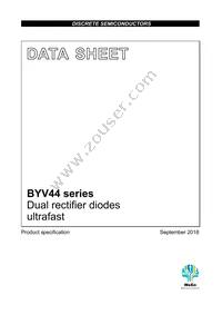 BYV44-500 Datasheet Cover