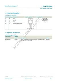 BYV74W-400 Datasheet Page 2