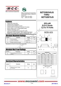 BZT52B5V1JS-TP Datasheet Cover