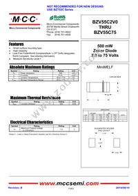 BZV55C8V2-TP Datasheet Cover