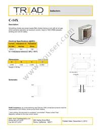 C-14X Datasheet Cover