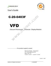 C-20-0403F Datasheet Cover