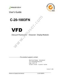 C-20-1003FN Datasheet Cover