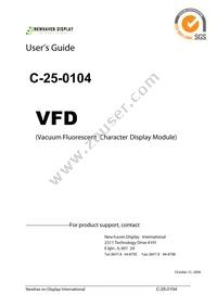 C-25-0104 Datasheet Cover