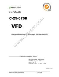 C-25-0708 Datasheet Cover