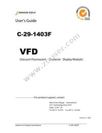 C-29-1403F Datasheet Cover