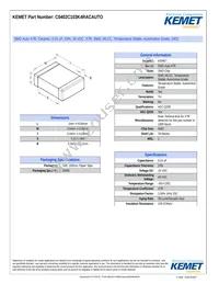 C0402C103K4RACAUTO Datasheet Cover