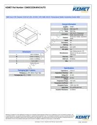 C0402C223K4RACAUTO Datasheet Cover