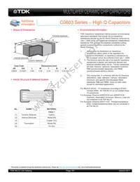 C0603C0G1E200G030BG Datasheet Page 15