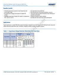 C0603C103J3GECAUTO Datasheet Page 2