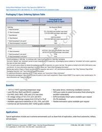 C0603C104K3NACAUTO Datasheet Page 2