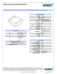 C0603C153K1RACAUTO Datasheet Cover