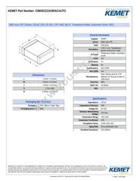 C0603C221K5RACAUTO Datasheet Cover