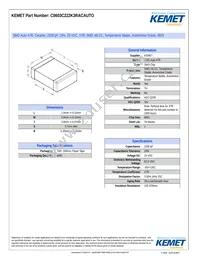 C0603C222K3RACAUTO Datasheet Cover