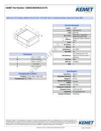 C0603C392K5RACAUTO Datasheet Cover