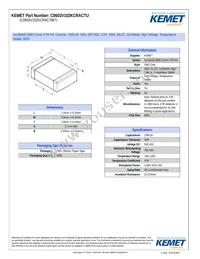 C0603V102KCRAC7867 Datasheet Cover