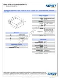 C0603V222KCRAC7867 Datasheet Cover