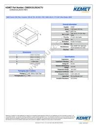 C0603X151J5GAC7867 Datasheet Cover