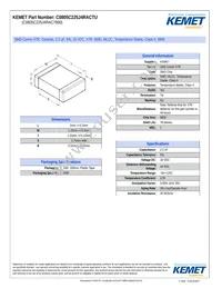 C0805C225J4RAC7800 Datasheet Cover