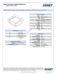 C0805C270MDGACTU Datasheet Cover