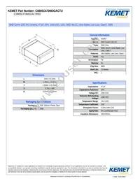 C0805C470MDGACTU Datasheet Cover